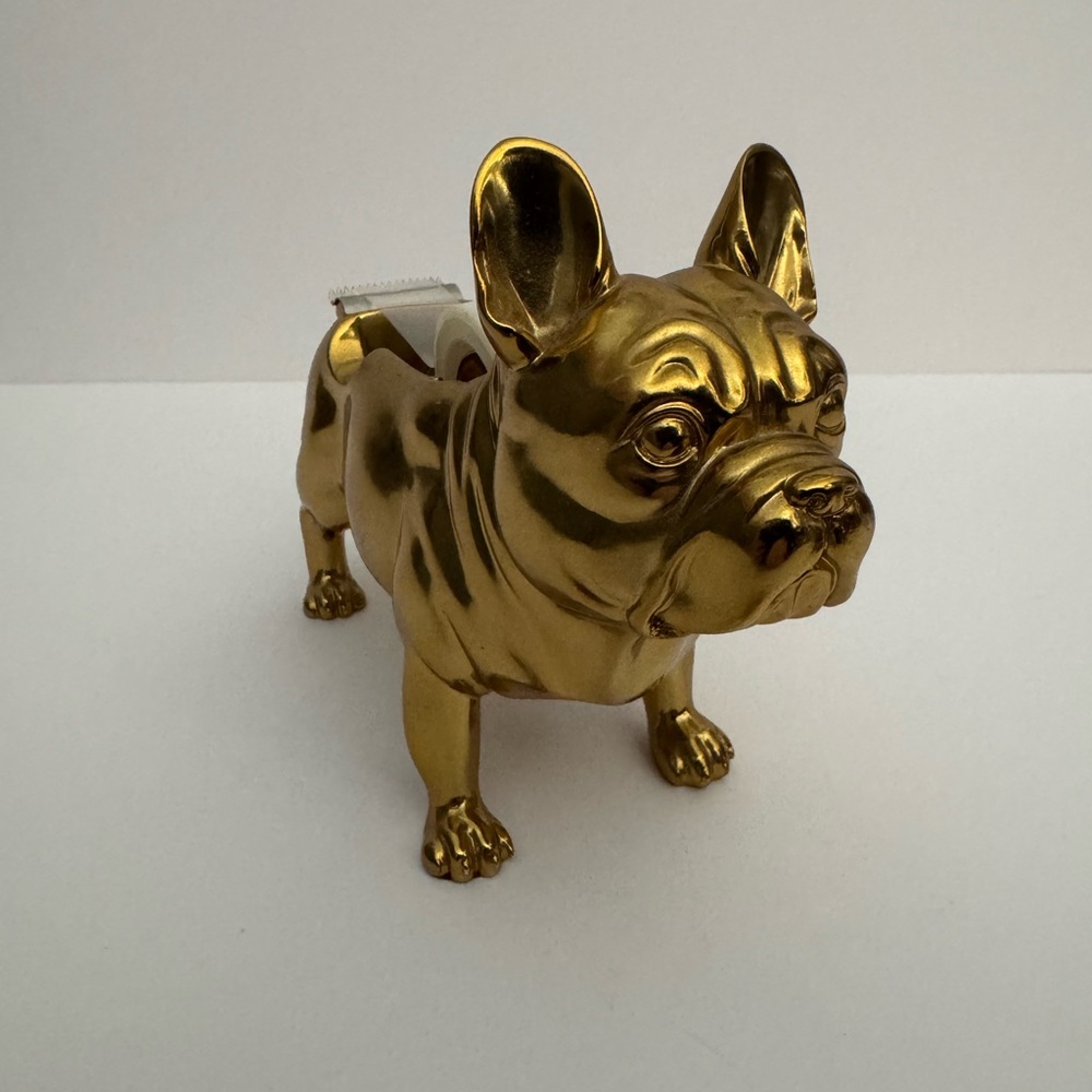 French Bulldog Tape Dispenser Office Supplies Desk Accessory